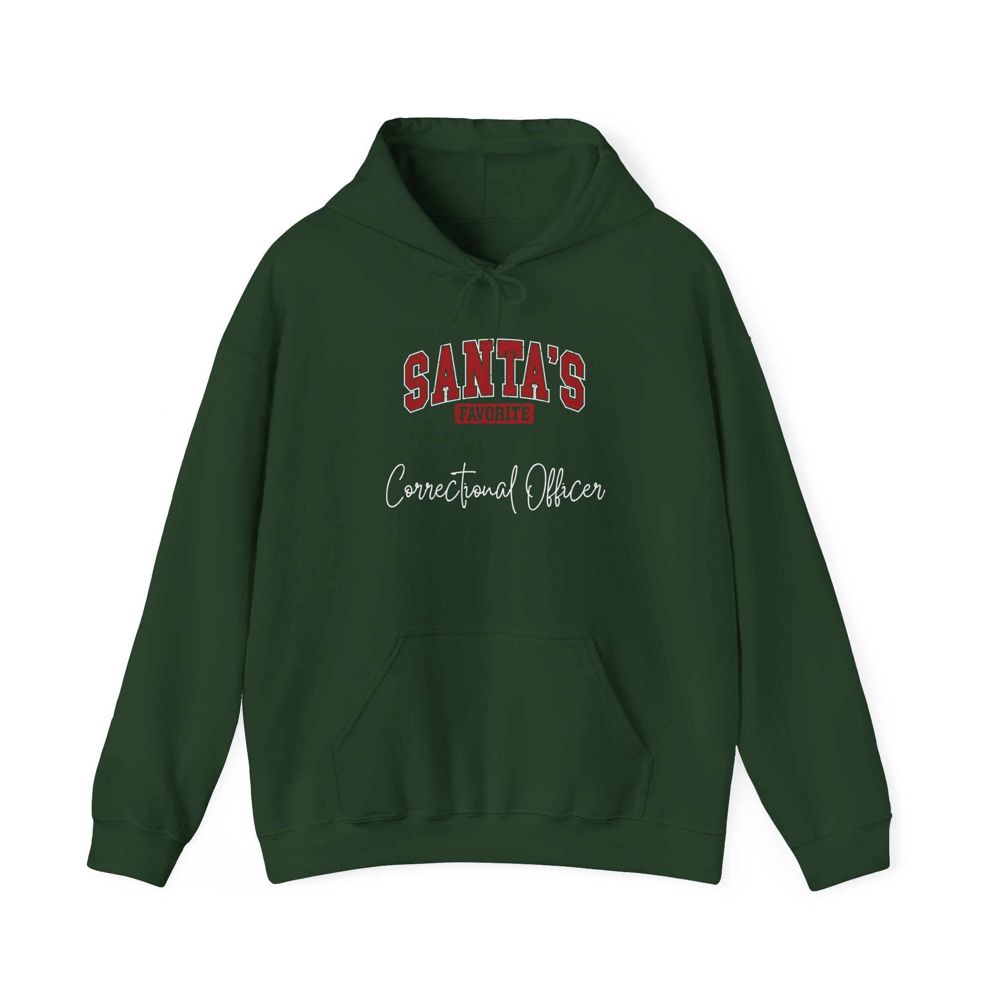 Santas favorite Correctional Officer Unisex Heavy Blend Hooded Sweatshirt