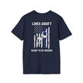 Load image into Gallery viewer, Lines arent meant to be crossed Unisex Softstyle T-Shirt
