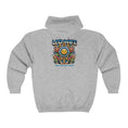 Load image into Gallery viewer, Blue line wife daisy Unisex Heavy Blend™ Full Zip Hooded Sweatshirt front back
