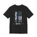 Load image into Gallery viewer, Retired Thin Blue Line Officer Unisex Jersey Short Sleeve Tee
