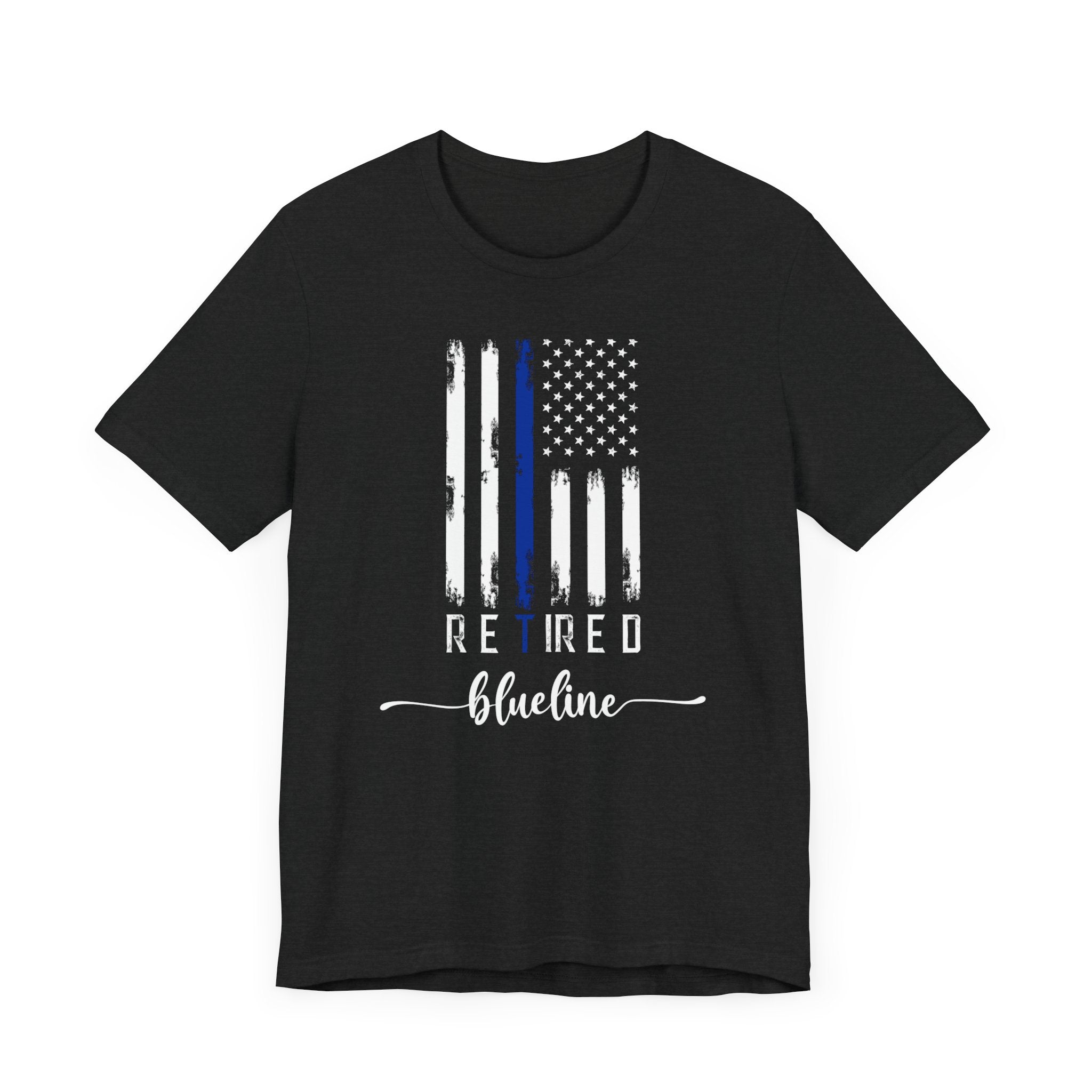 Retired Thin Blue Line Officer Unisex Jersey Short Sleeve Tee