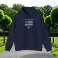 Load image into Gallery viewer, Police Wife Gift/ Police Wife Hoodie/ Blue Line Spouse Gift Front and back graphic
