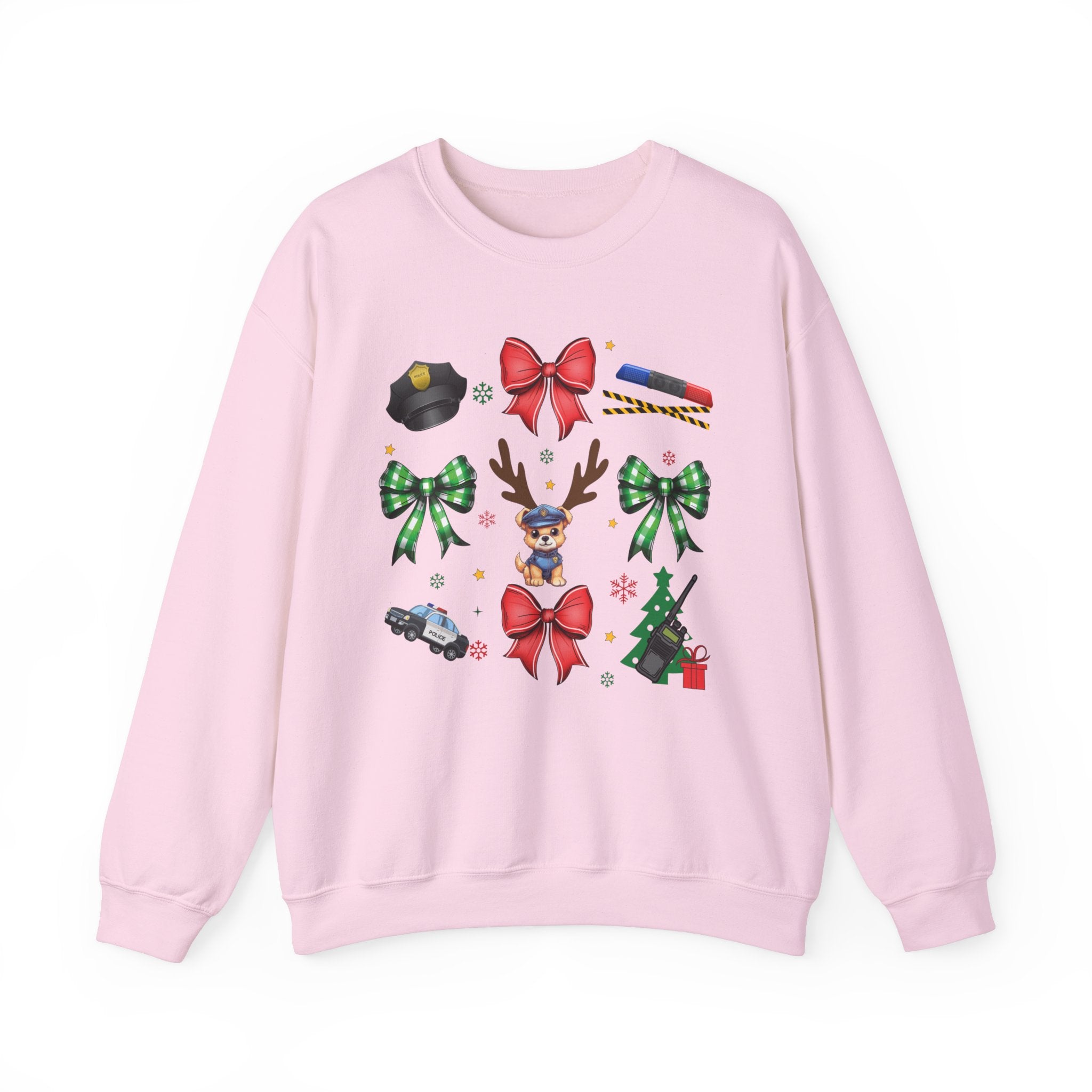 Coquette Officer Unisex Heavy Blend™ Crewneck Christmas Sweatshirt