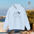 Load image into Gallery viewer, Butterfly LEO Unisex Heavy Blend™ Hooded Female Officer Sweatshirt front and back design
