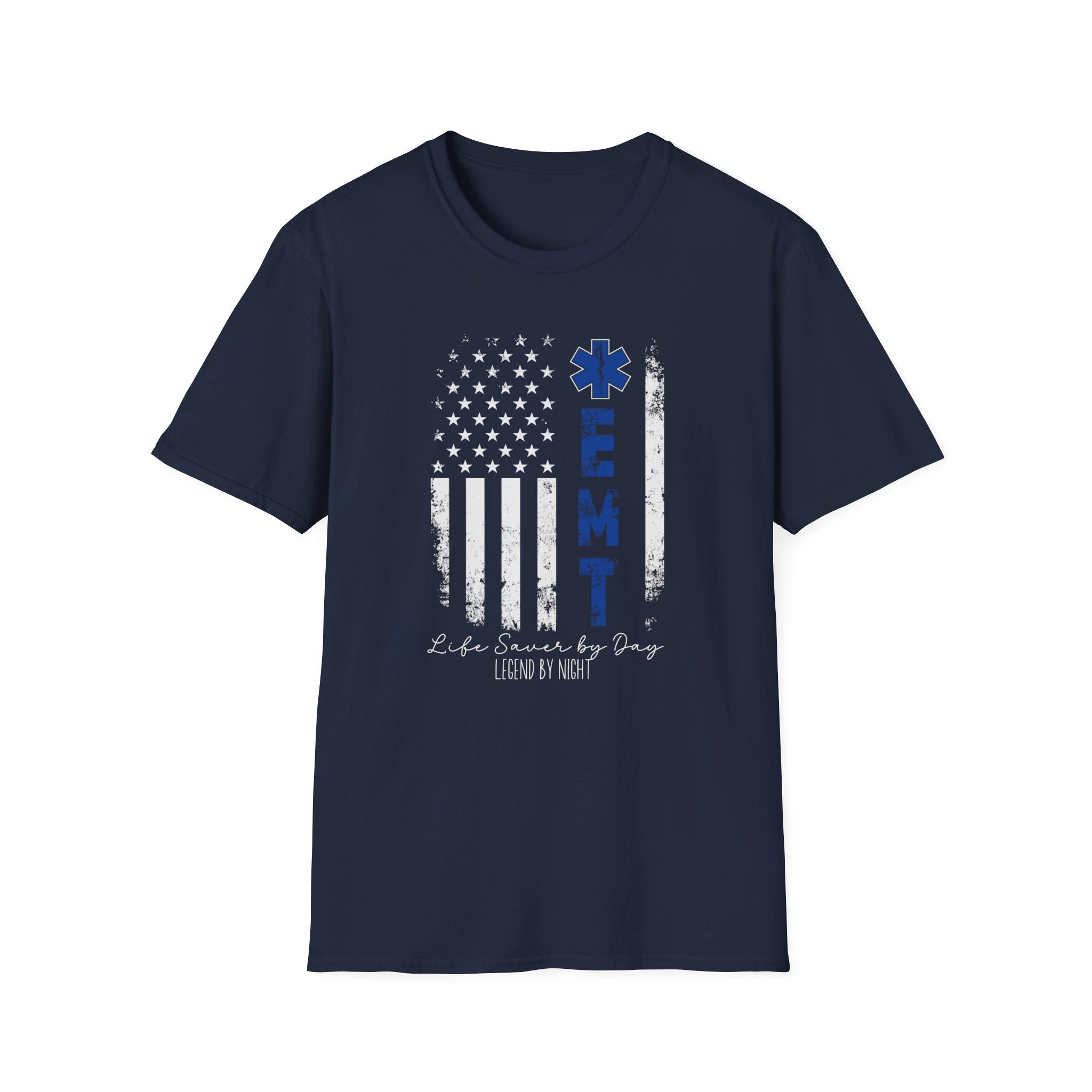 EMT Unisex Softstyle T-Shirt Thin White Line