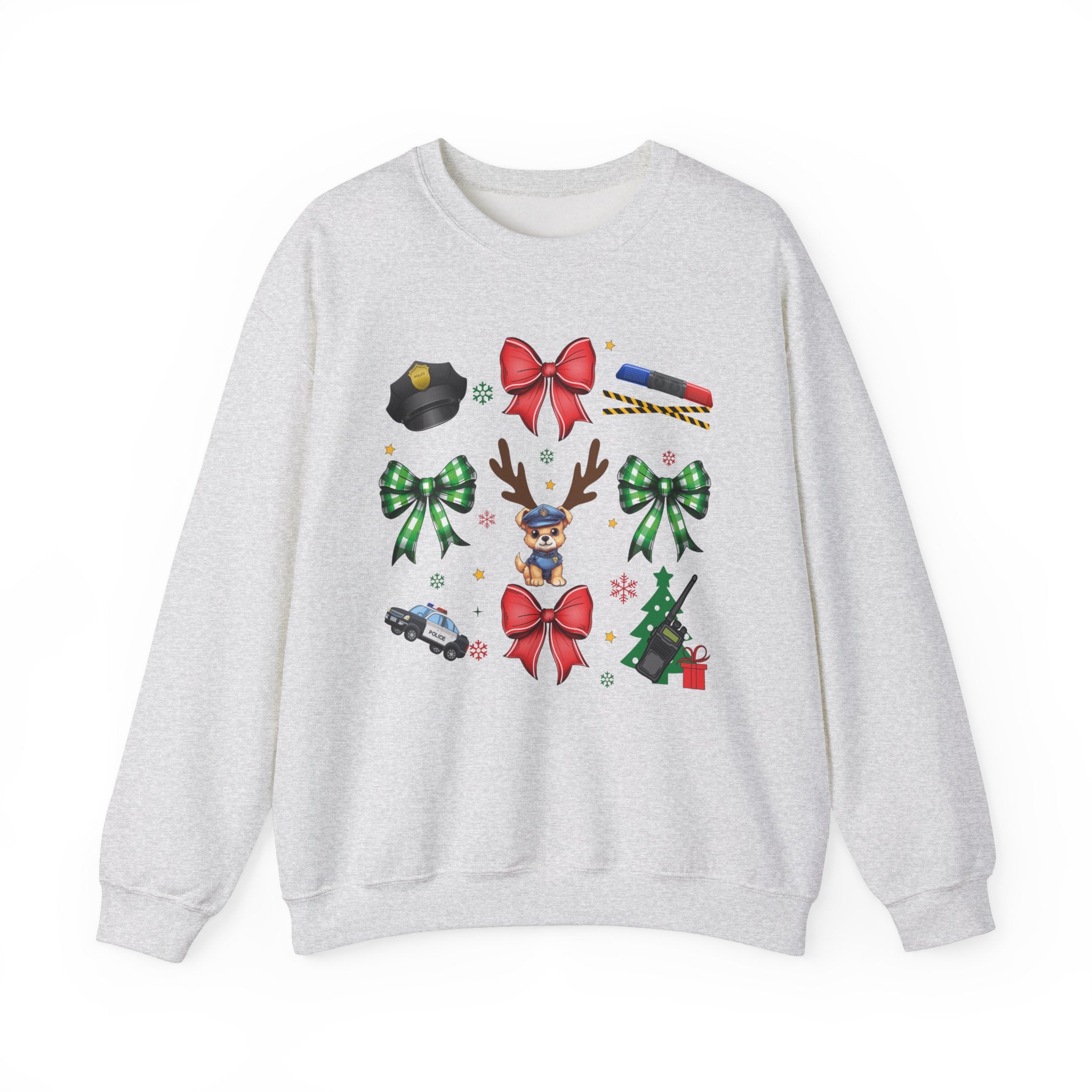 Coquette Officer Unisex Heavy Blend™ Crewneck Christmas Sweatshirt