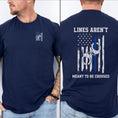 Load image into Gallery viewer, Lines arent meant to be crossed Unisex Softstyle T-Shirt
