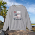 Load image into Gallery viewer, Red White and Blue Line Unisex Heavy Blend™ Crewneck Officer Sweatshirt
