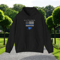 Load image into Gallery viewer, Police Wife Gift/ Police Wife Hoodie/ Blue Line Spouse Gift Front and back graphic
