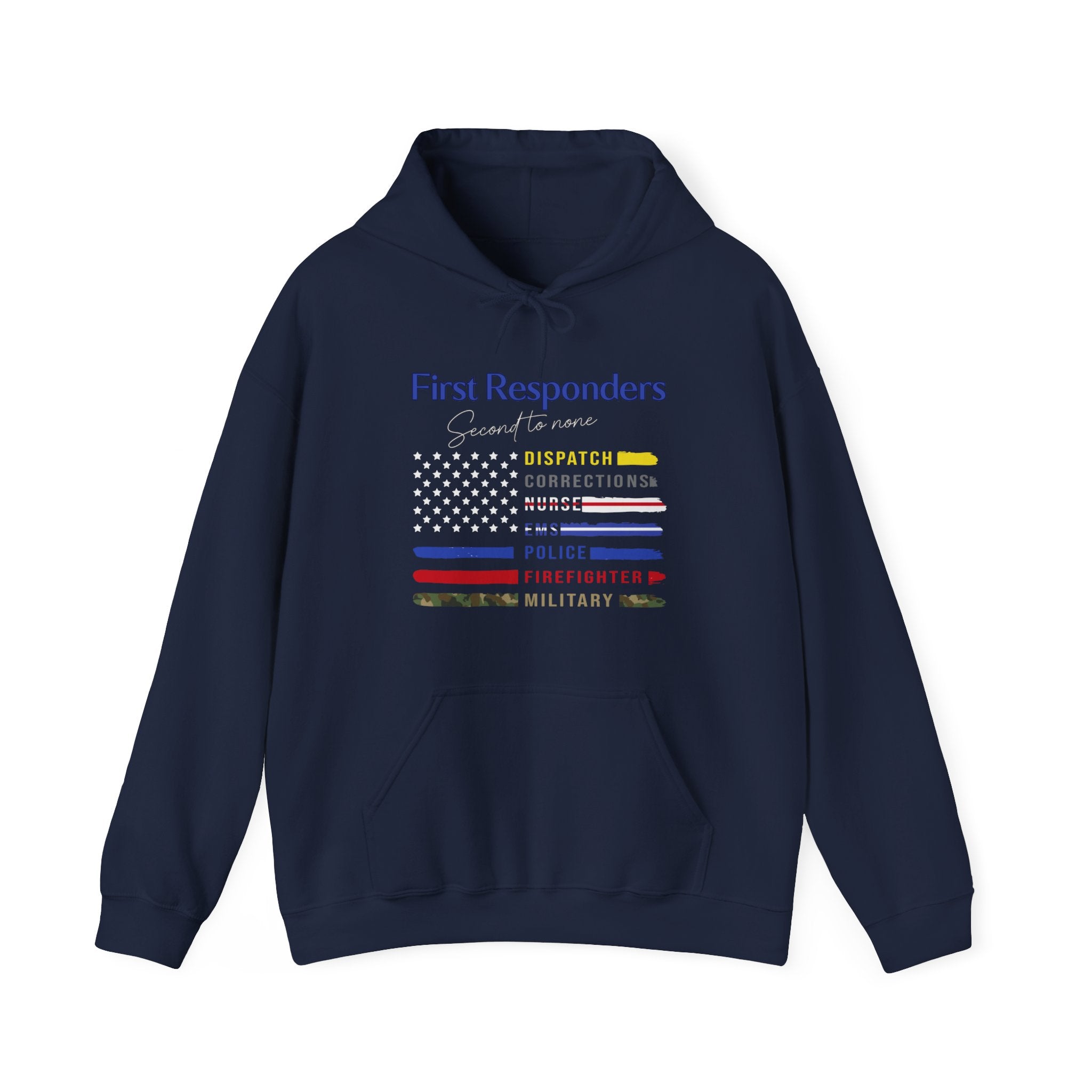 1st Responder 2nd to None Unisex Heavy Blend Hooded Sweatshirt