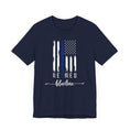 Load image into Gallery viewer, Retired Thin Blue Line Officer Unisex Jersey Short Sleeve Tee
