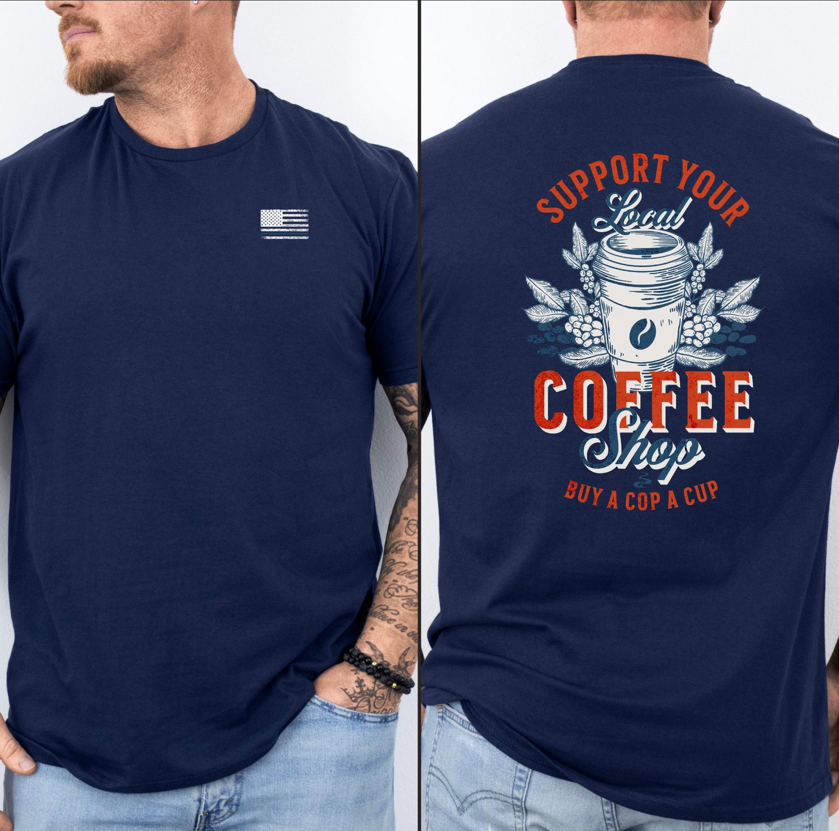 Cop a cup Unisex Softstyle T-Shirt Funny Officer Gift