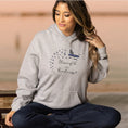 Load image into Gallery viewer, Butterfly LEO Unisex Heavy Blend™ Hooded Female Officer Sweatshirt front and back design
