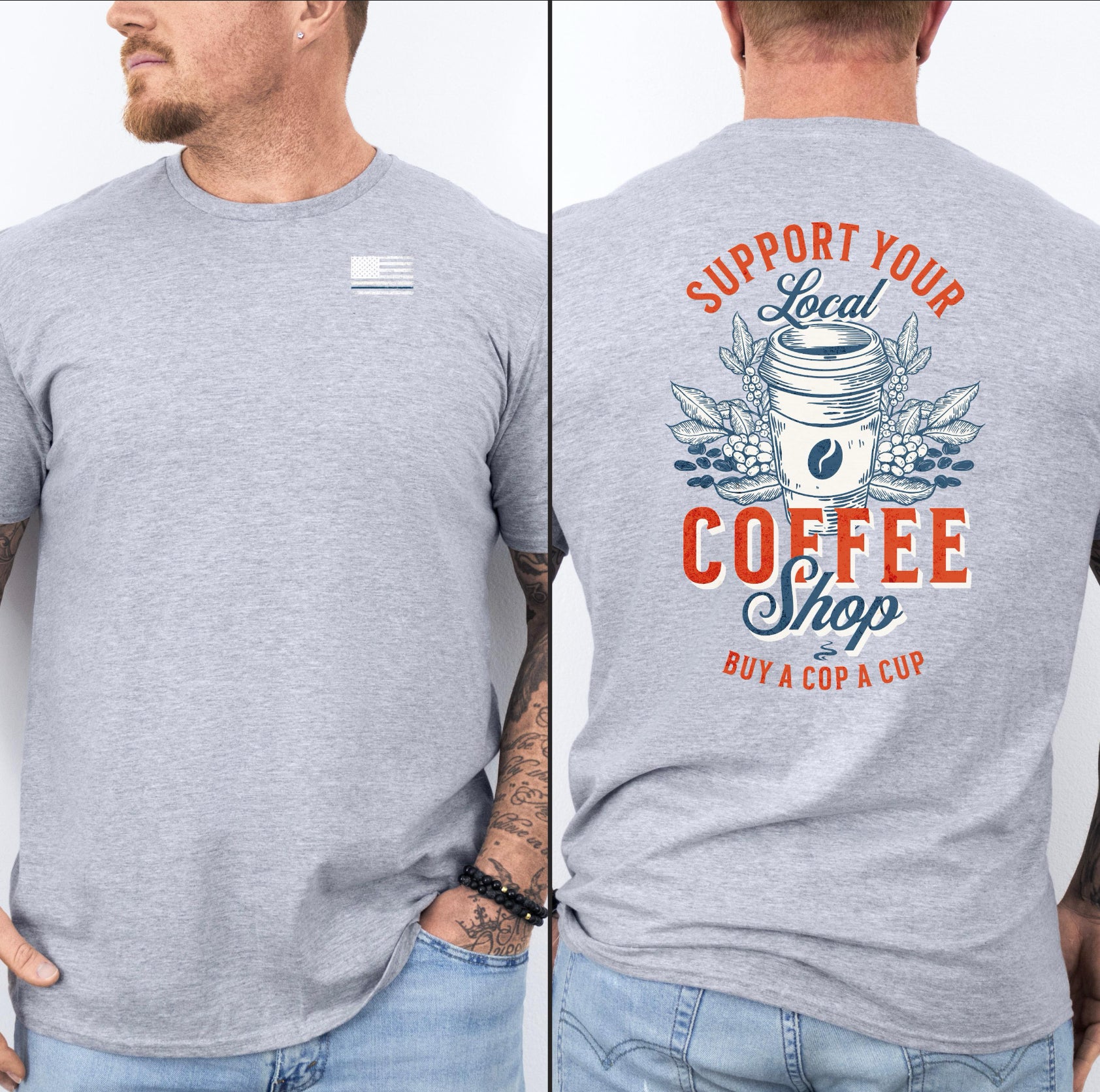 Cop a cup Unisex Softstyle T-Shirt Funny Officer Gift