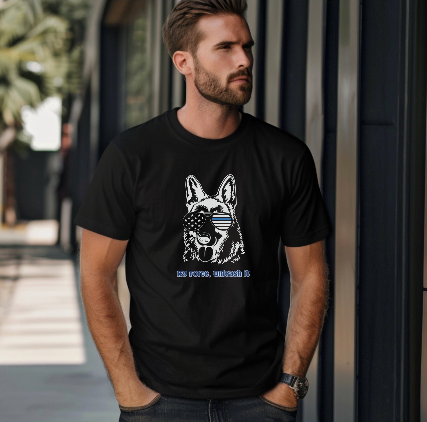 K9 German Shepard Unisex Heavy Cotton Tee