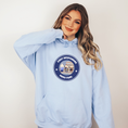 Load image into Gallery viewer, First Responder Fuel Heavy Blend Hooded Sweatshirt Female officer Police thin blue line
